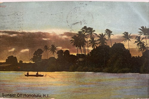 Sunset off honolulu - sunset,